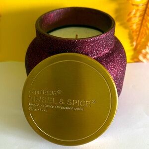 Capri Blue Signature Glam Jar Candle  (Tinsel & Spice, 19 oz)